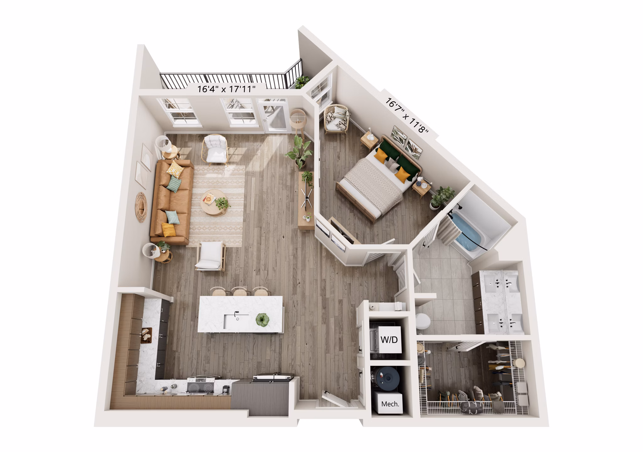A6 floor plan at Alta Lofts on the Levee Apartments